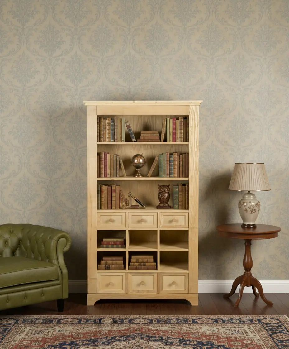 Librería biblioteca con cajones Antique arte y decoracion