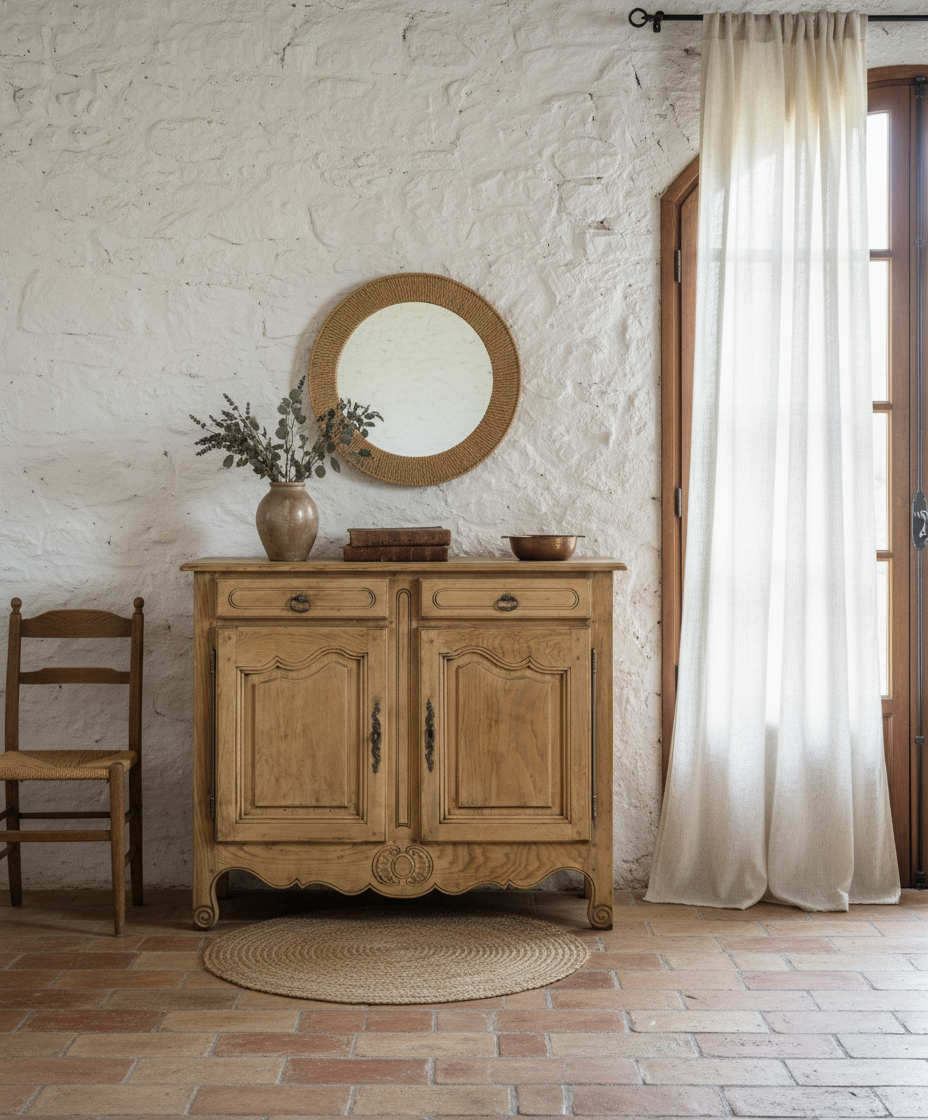 Aparador francés provenzal de roble