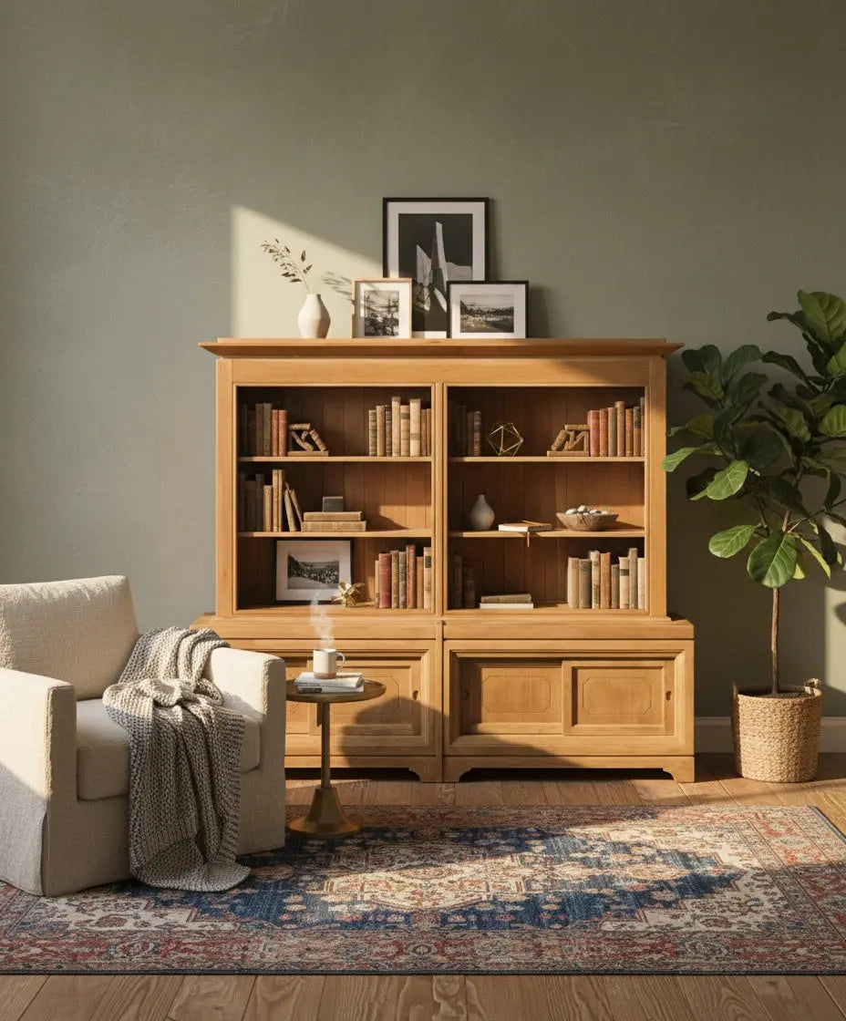 Librería de madera Atelier Antique arte y decoracion
