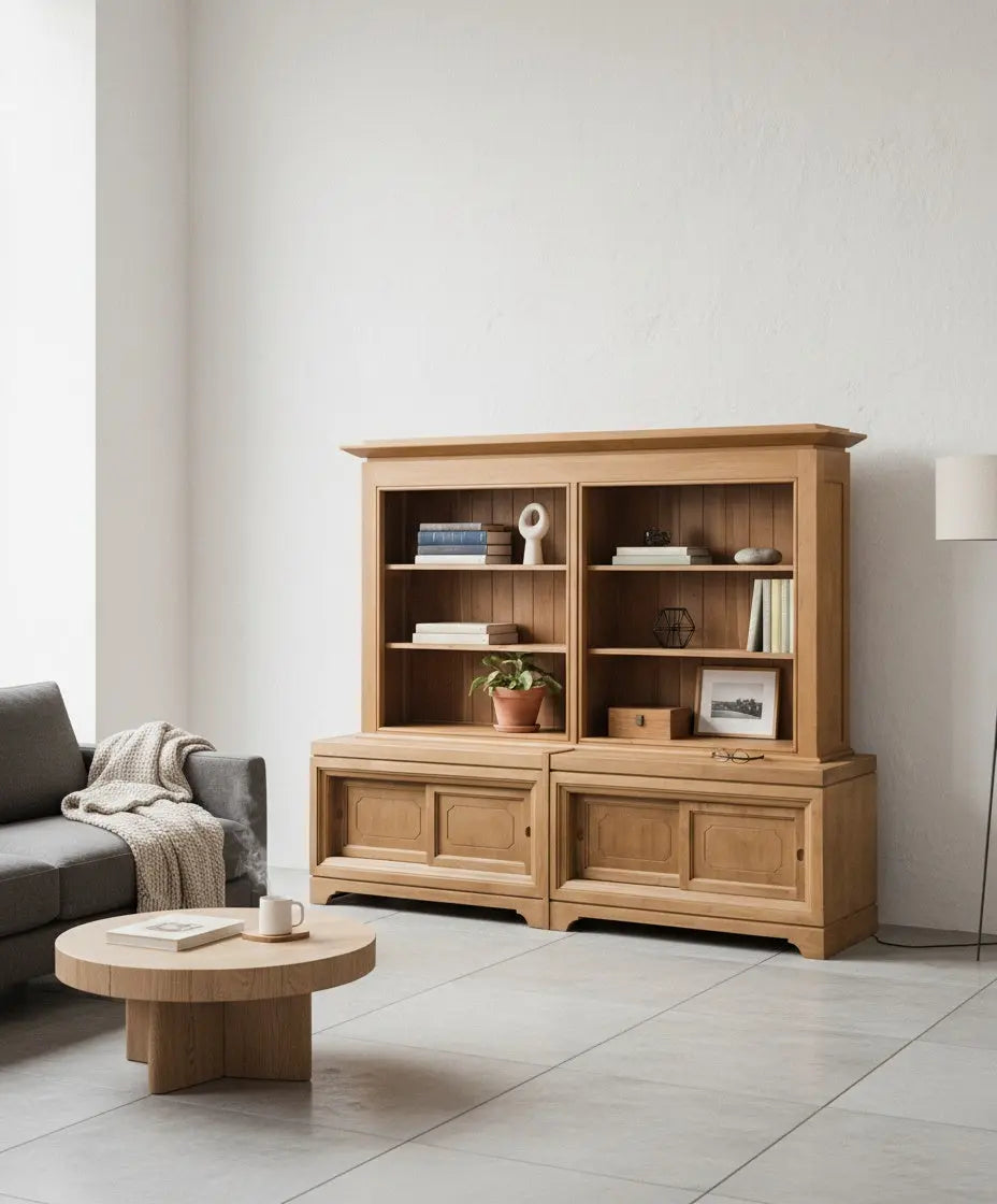 Librería de madera Atelier Antique arte y decoracion