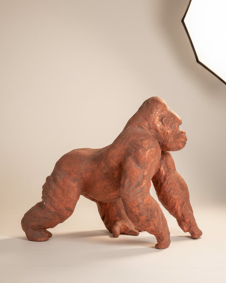 Large gorilla sculpture