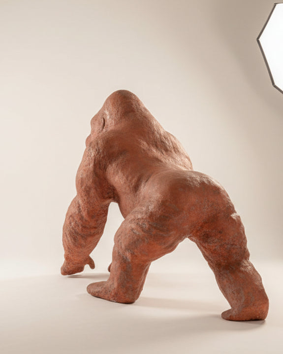 Large gorilla sculpture