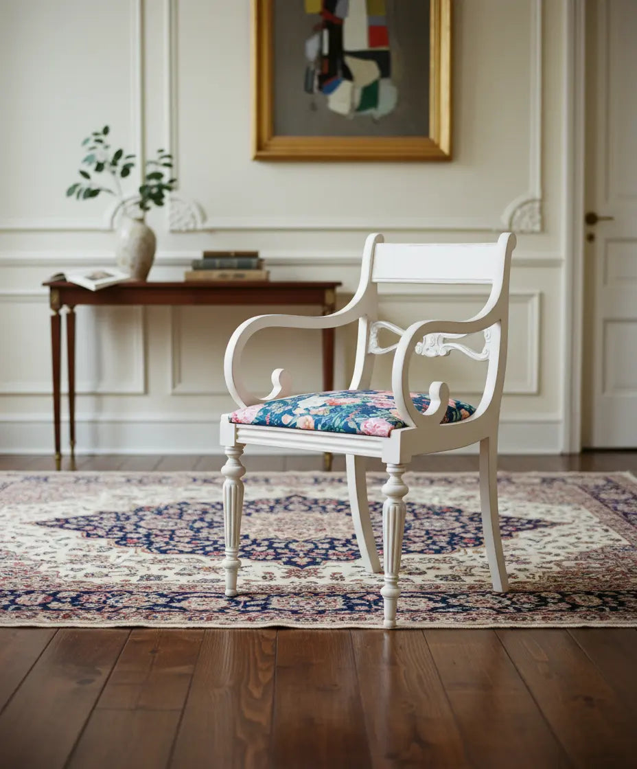 sillon antiguo de madera taoizado
