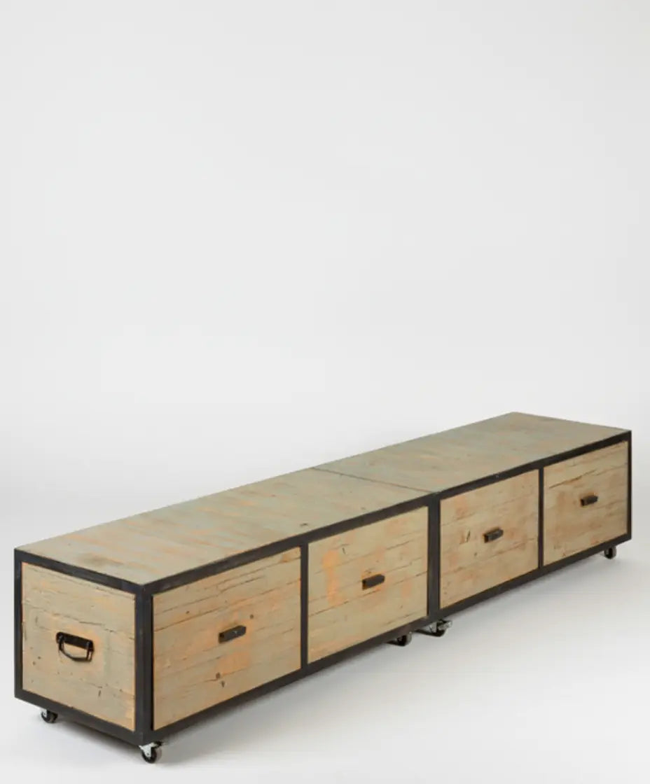 mueble cajonera industrial vista lateral