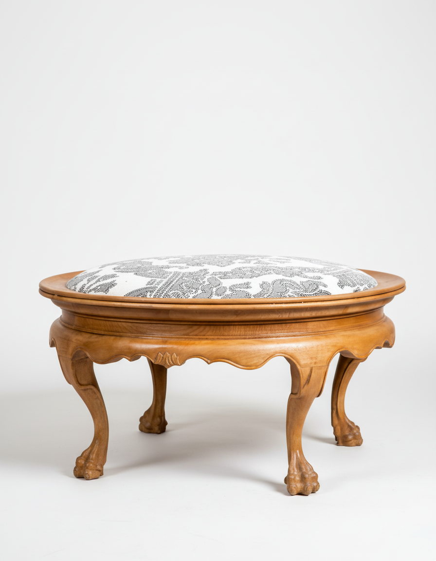 mesa descalzadora de roble