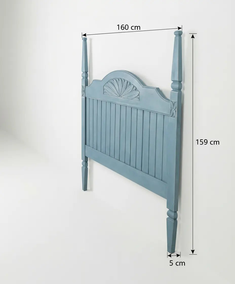 Esquema de medidas cabecero: 160 cm ancho, 159 cm alto y 5 cm fondo