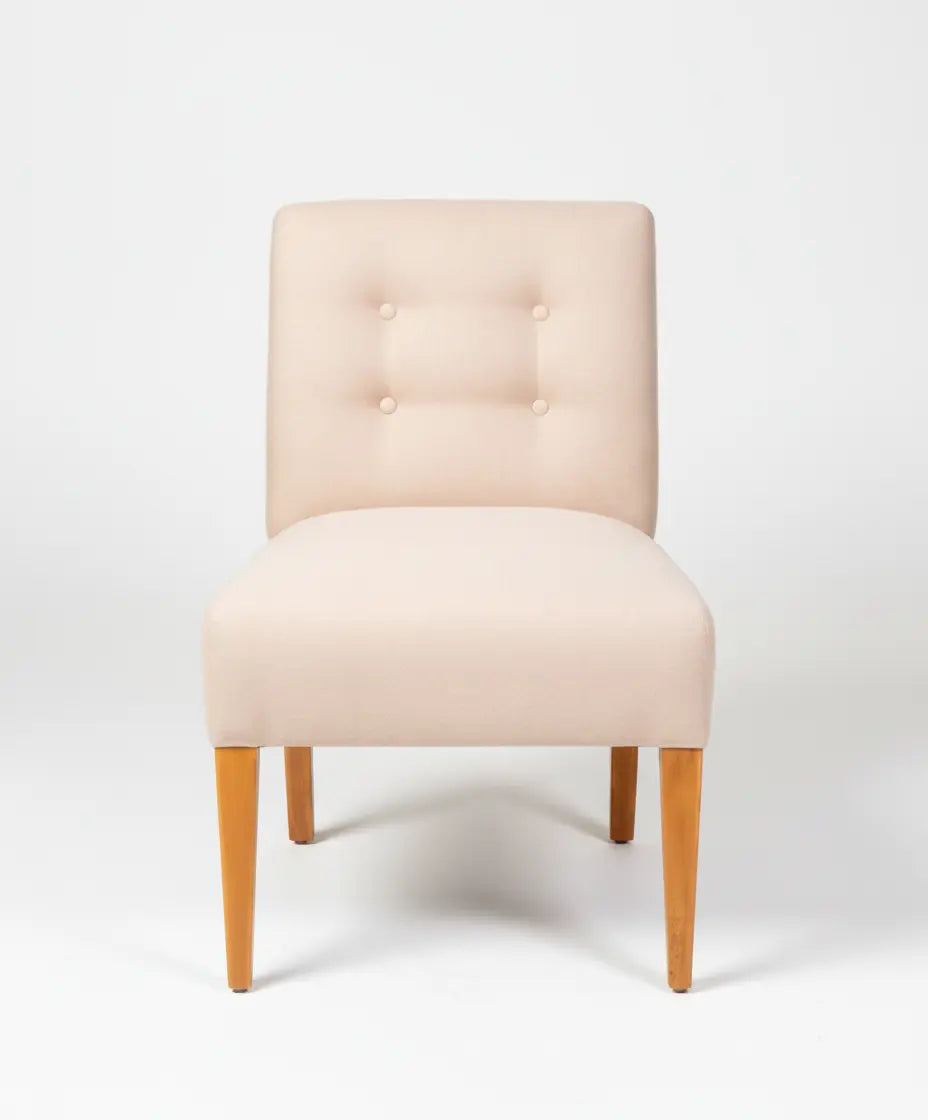Conjunto de 4 sillas de lino diseño vintage