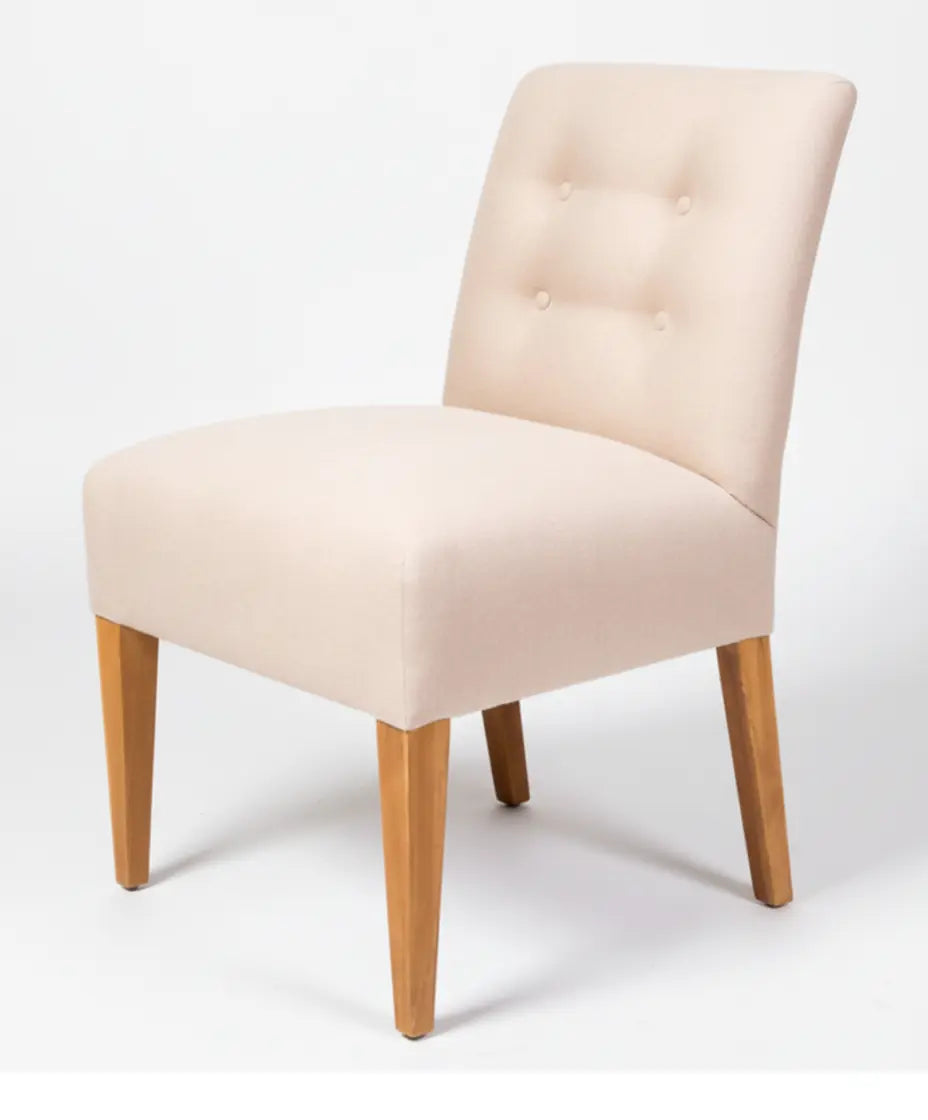 Conjunto de 4 sillas de lino diseño vintage
