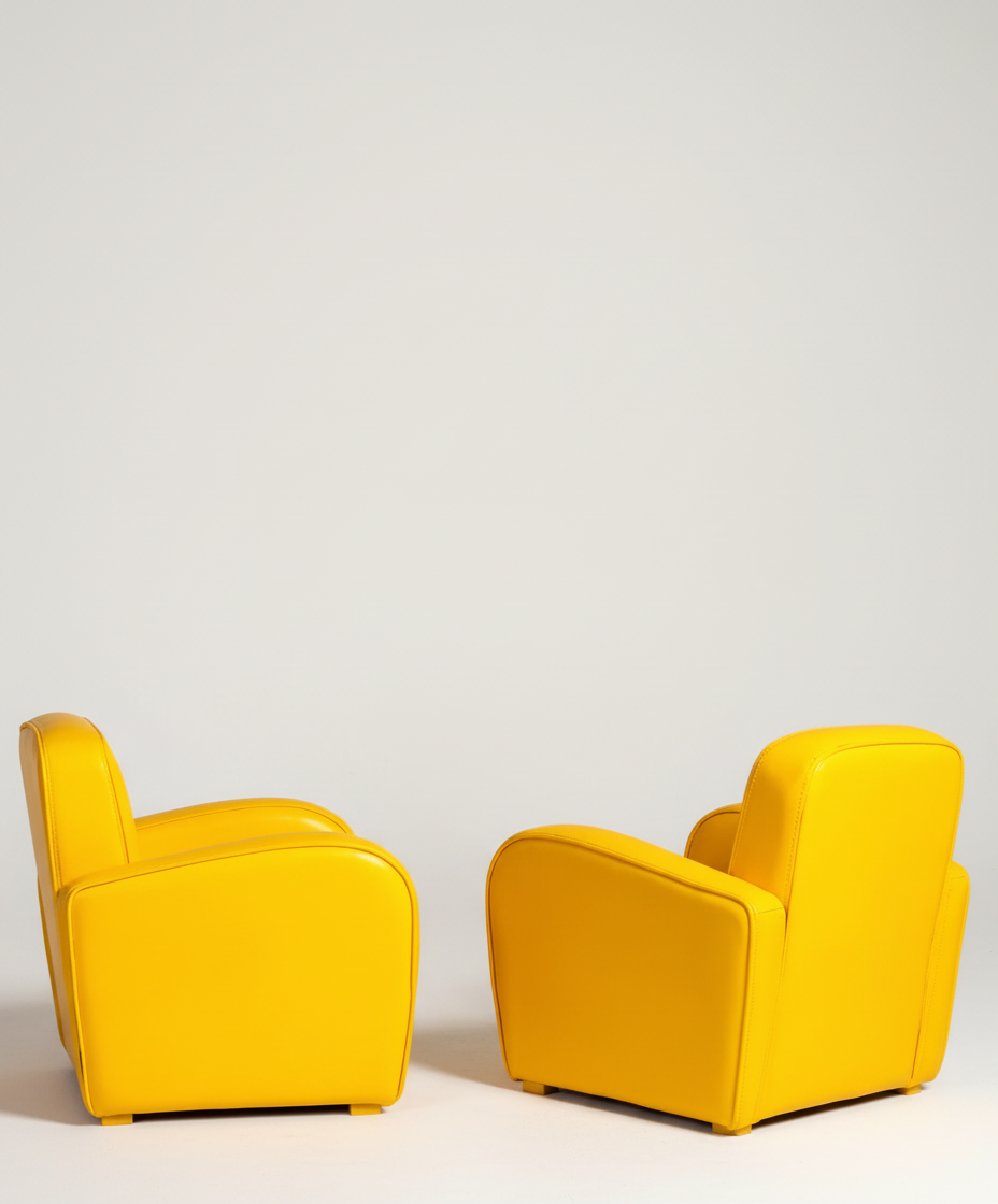 pareja de sillones infantiles vista lateral