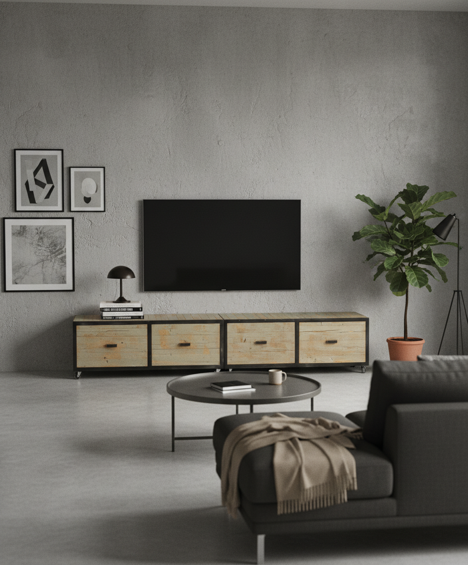 mueble cajonera industrial