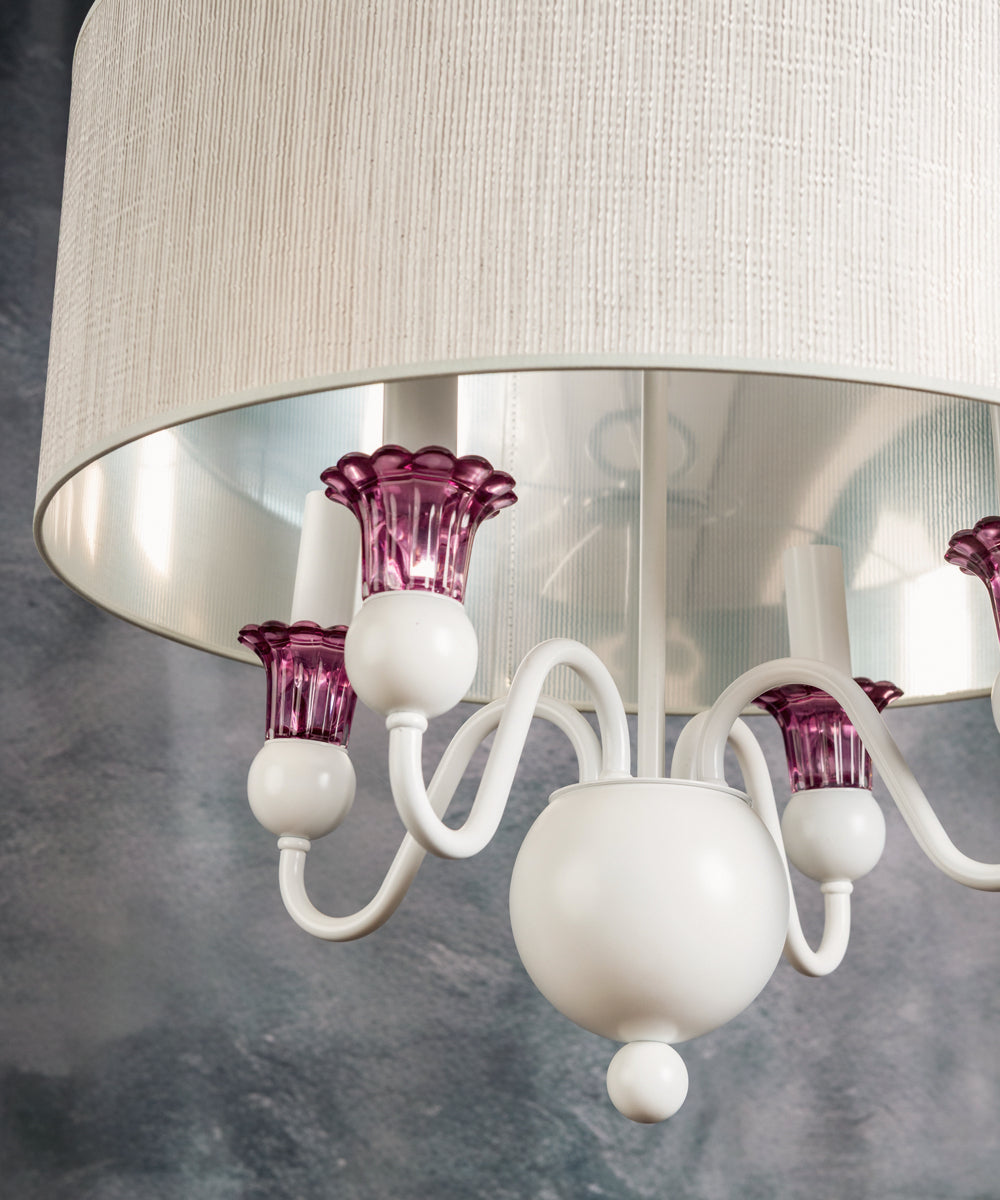 Violet ceiling lamp