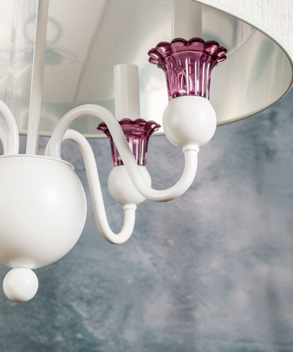 Violet ceiling lamp