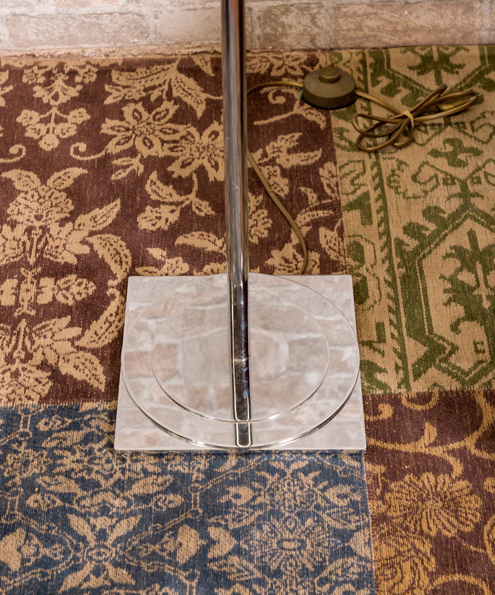 Chrome floor lamp