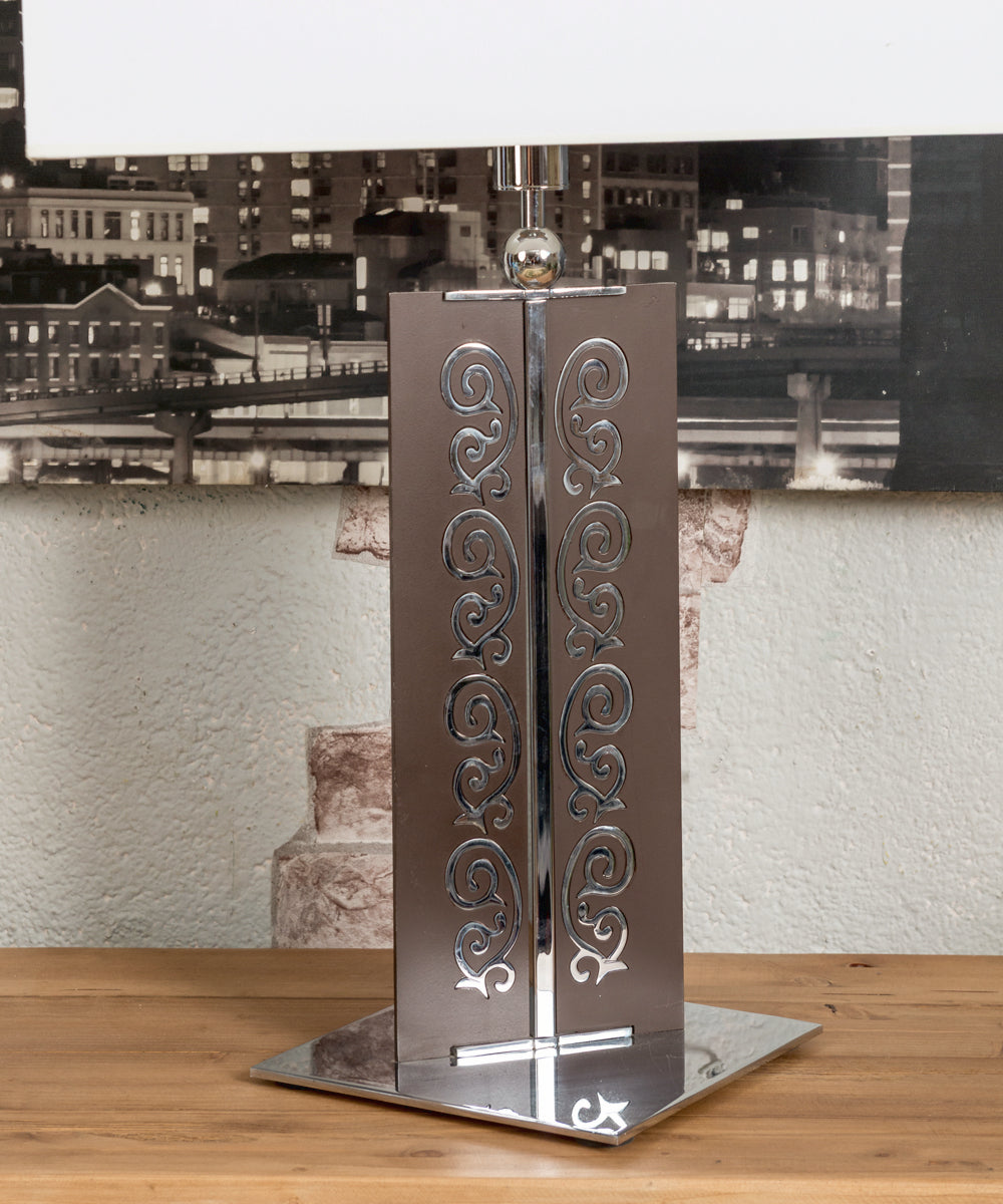 Chrome table lamp