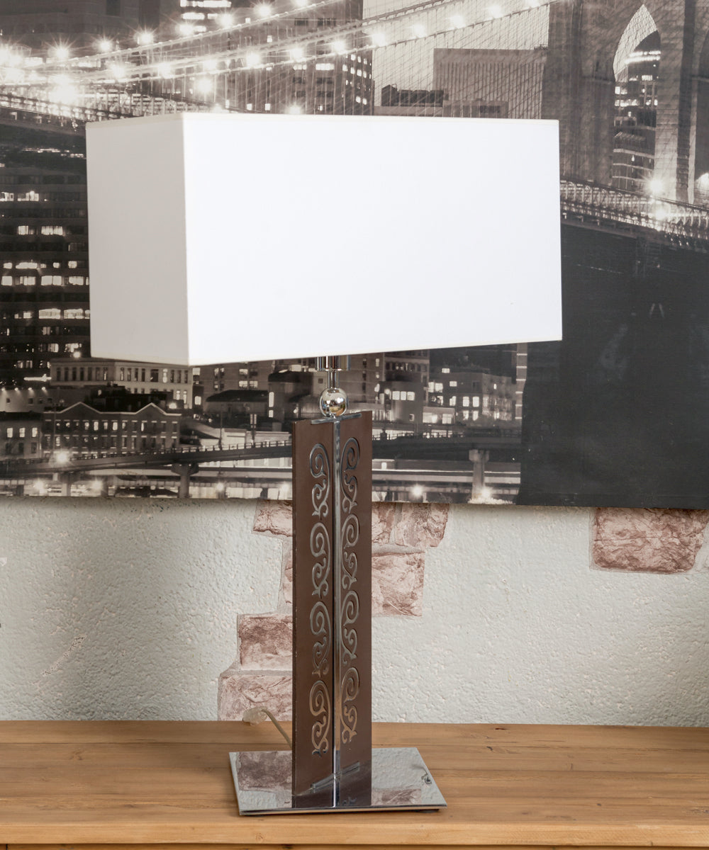 Chrome table lamp