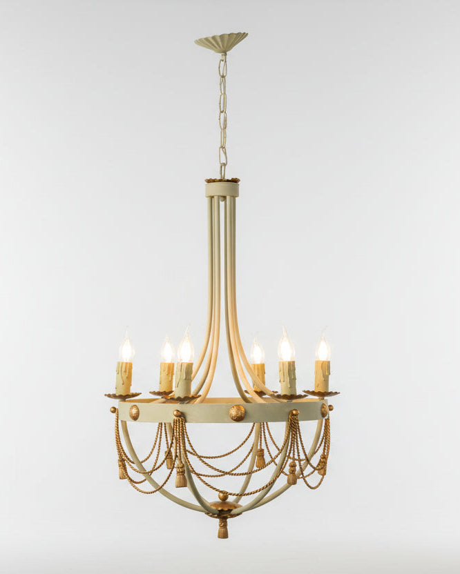 Lámpara antigua de hierro provenzal