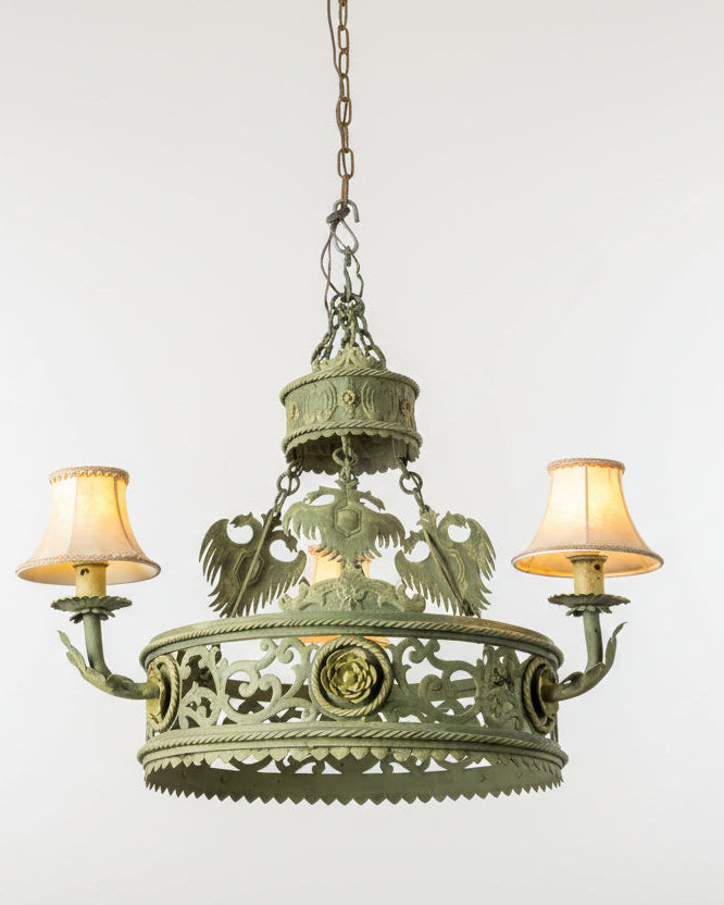 Lámpara antigua de forja