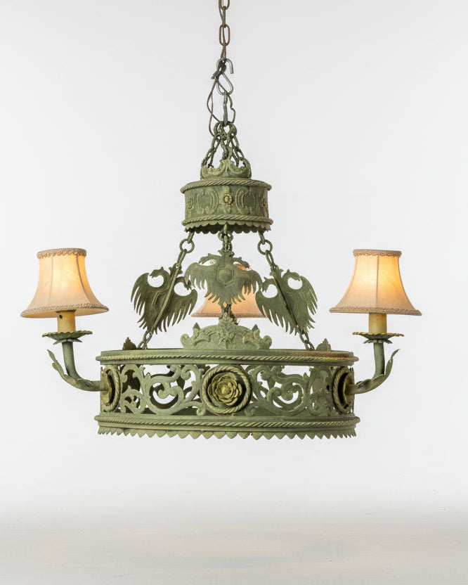 Lámpara antigua de forja