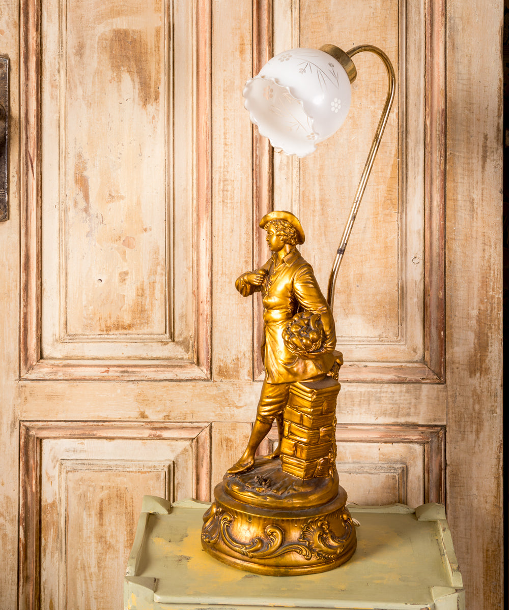 Antique golden lamp, 19th century
