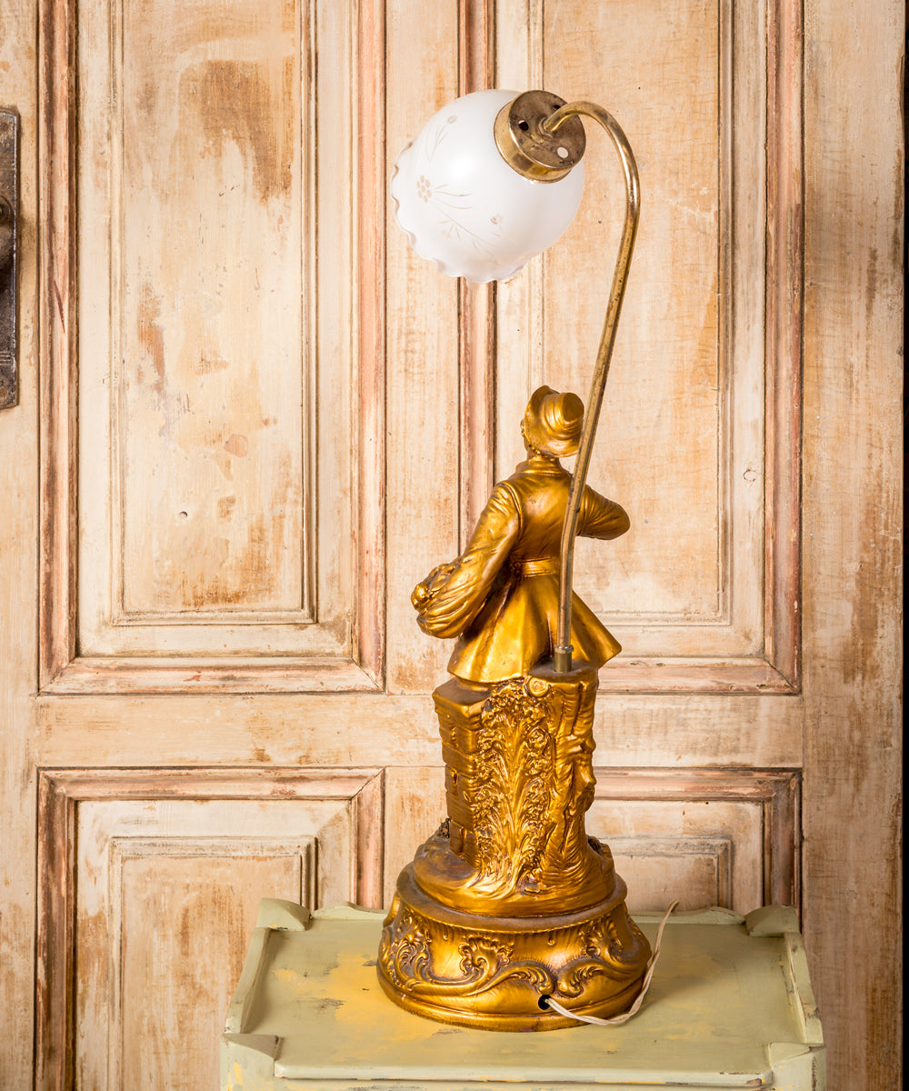 Antique golden lamp, 19th century