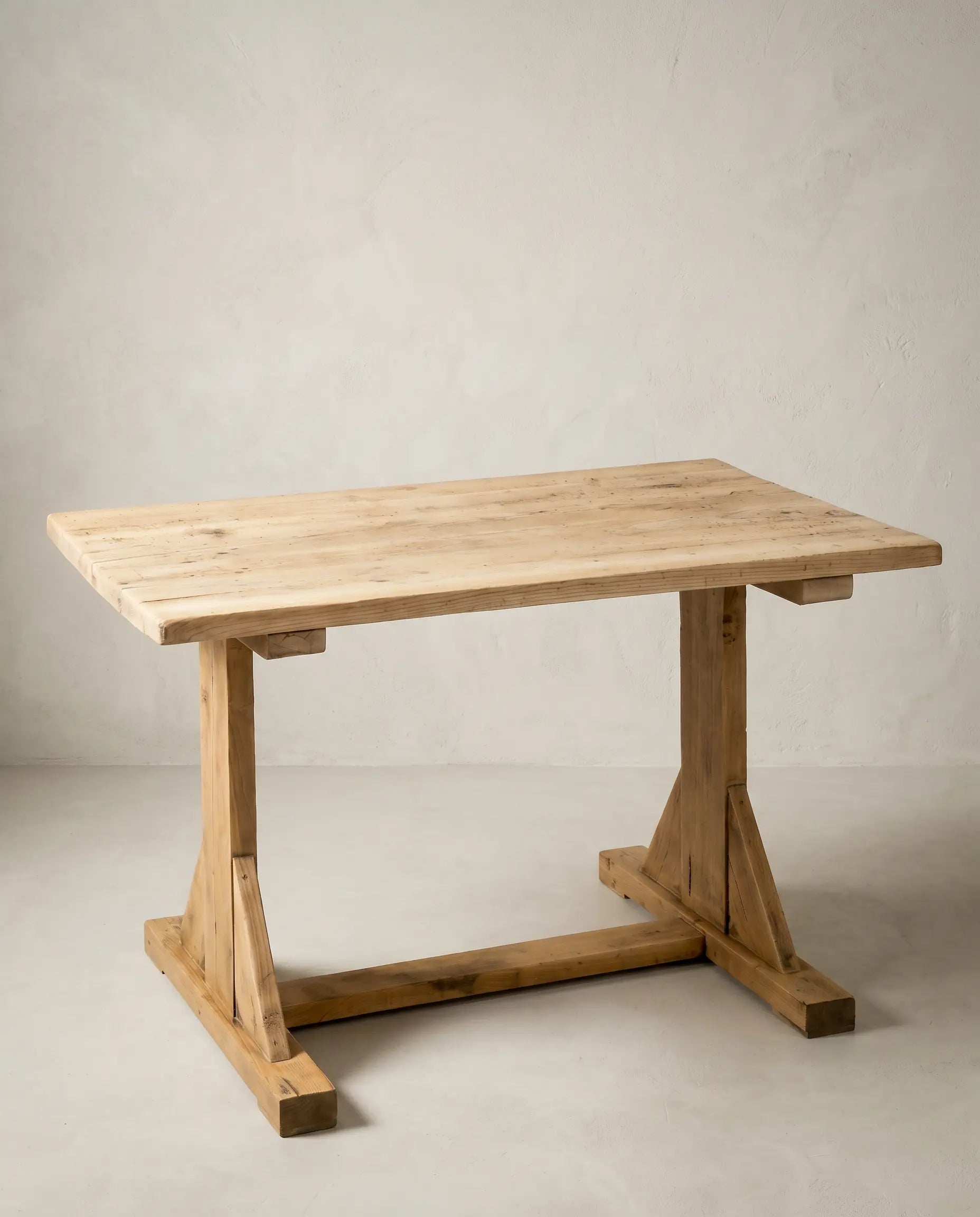 Mesa de Bistró Antigua en Madera Lavada | Francia Rural