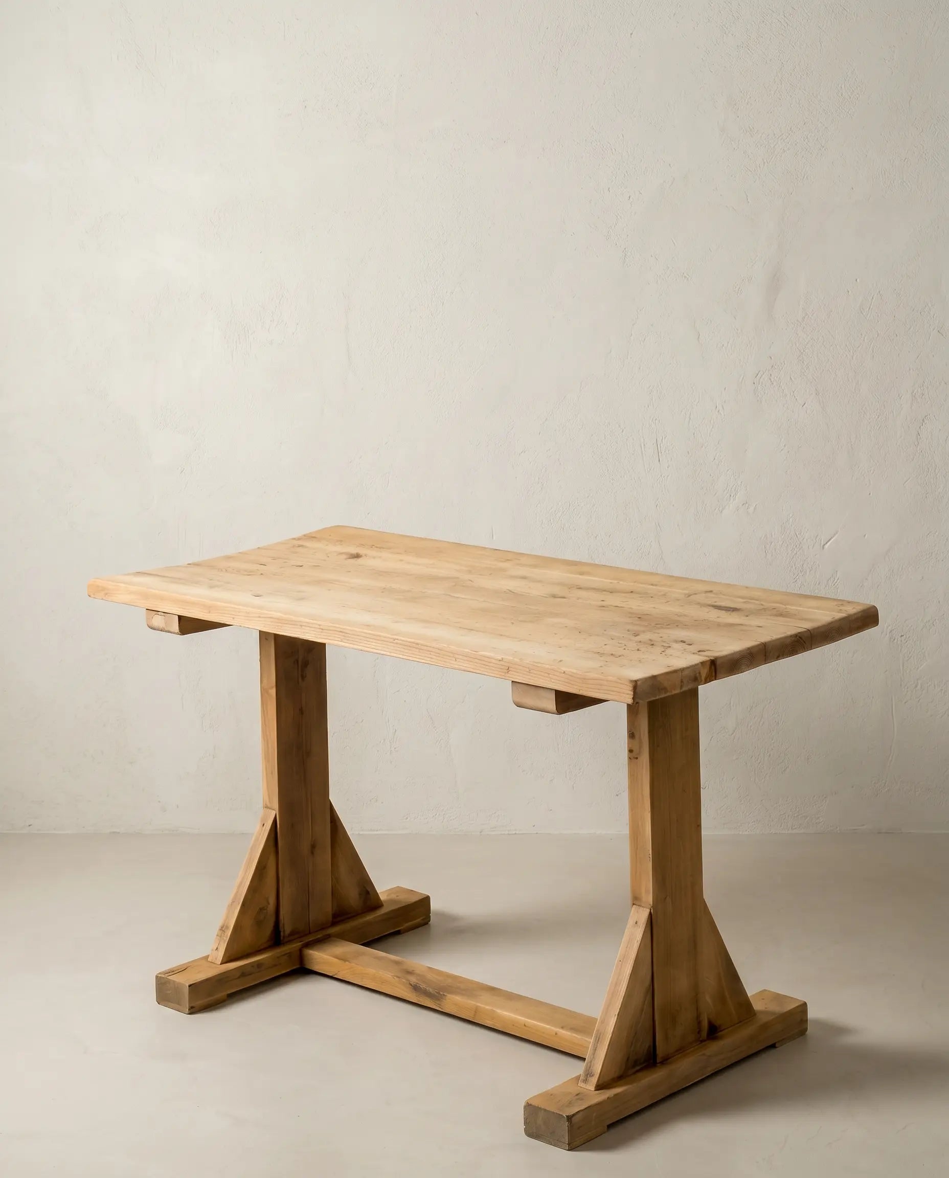 Mesa de Bistró Antigua en Madera Lavada | Francia Rural