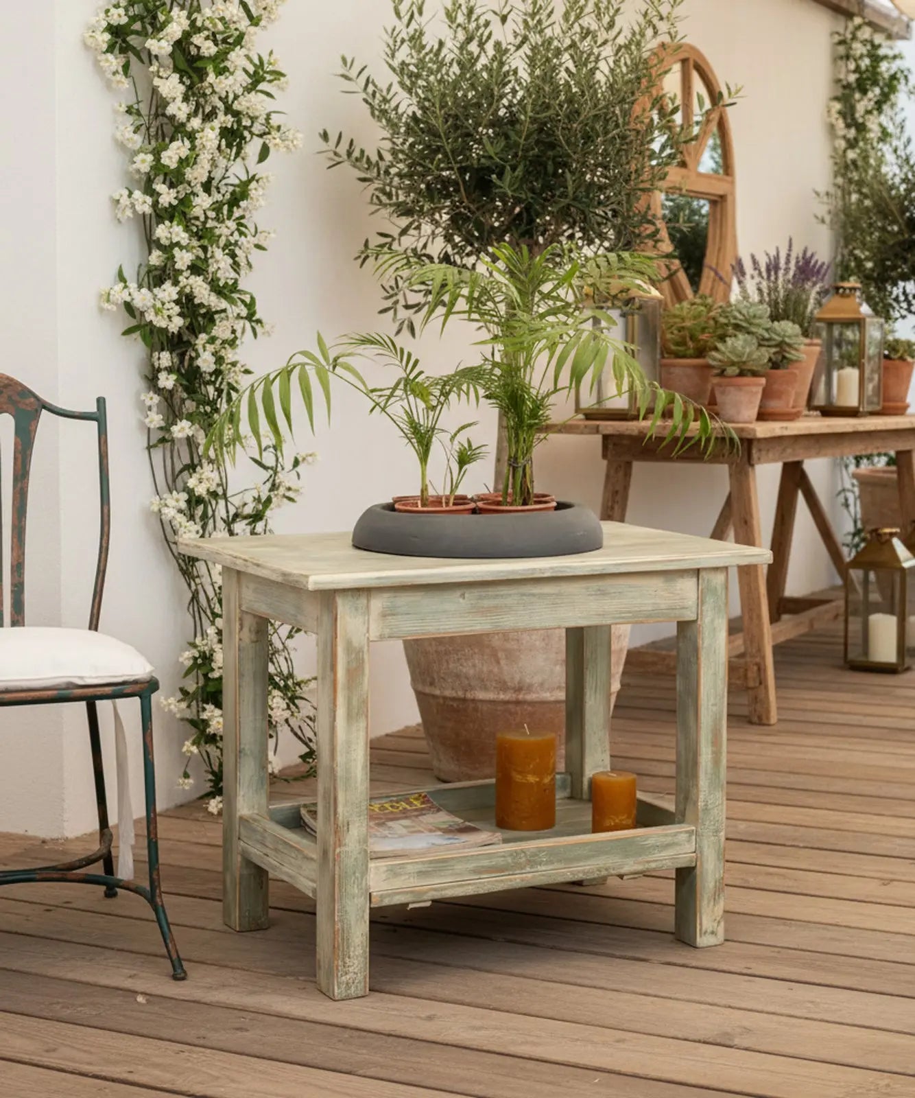Mesa jardinera Sabatini Antique arte y decoracion