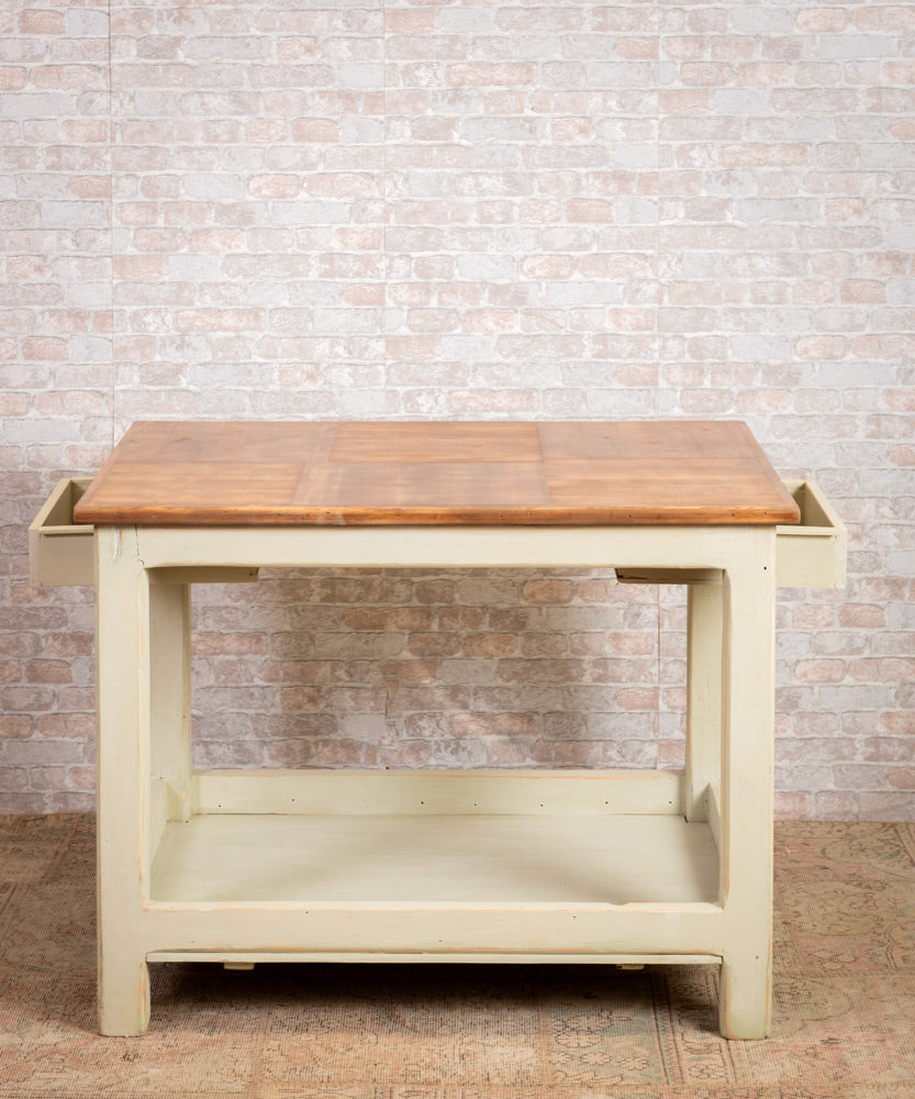 Carballo industrial island table