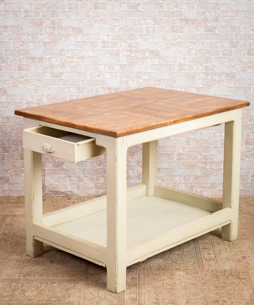 Carballo industrial island table