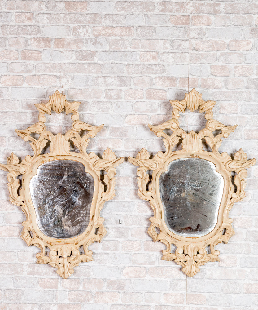Antique cornucopia mirror