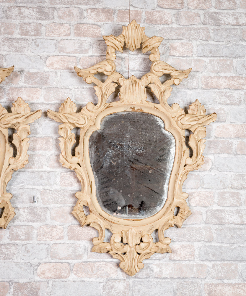 Antique cornucopia mirror