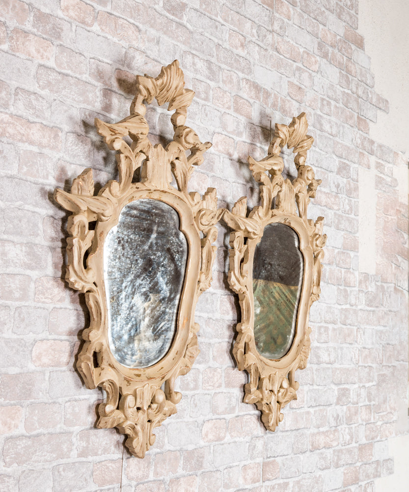 Antique cornucopia mirror