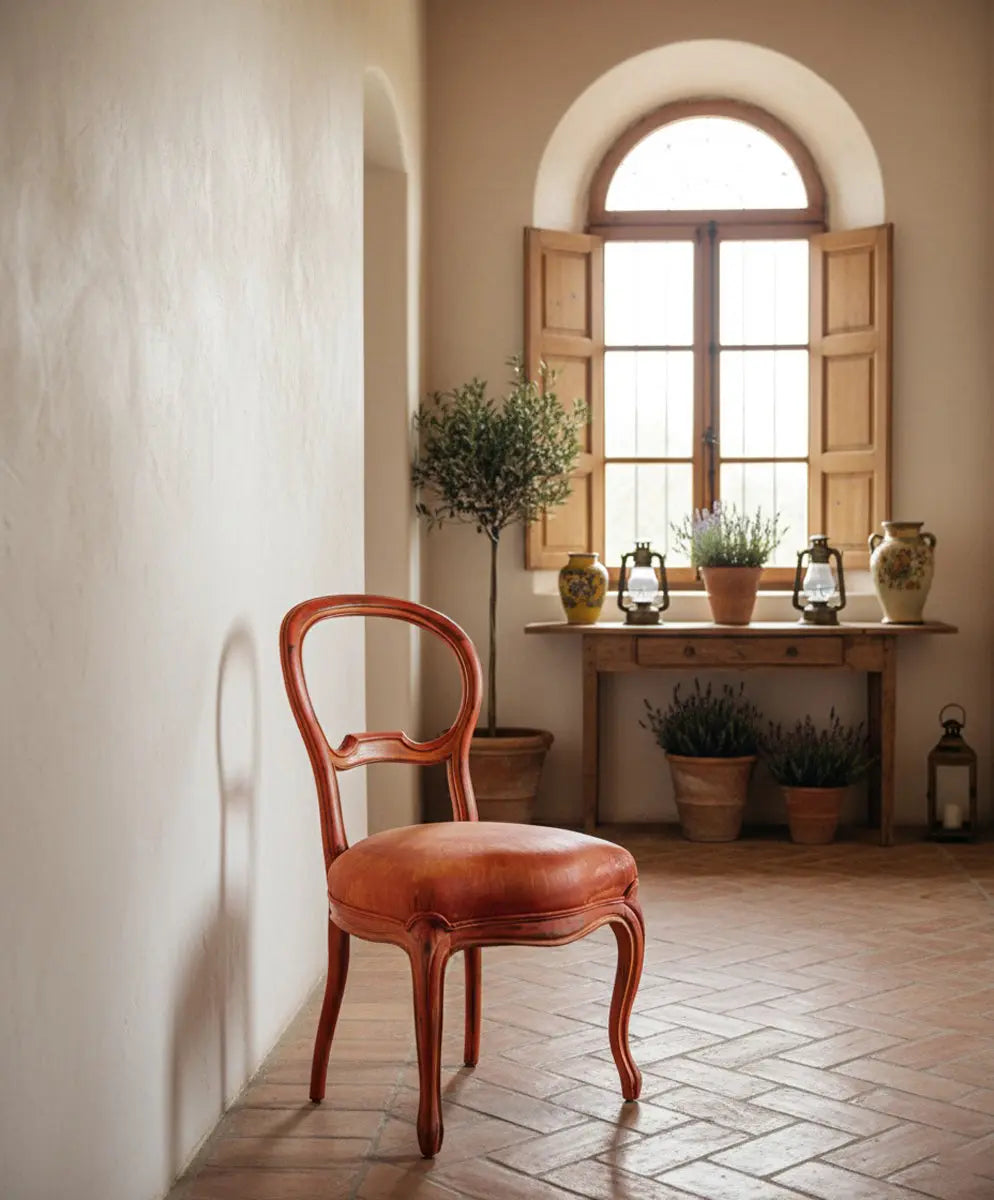 Silla isabelina Red Antique arte y decoracion