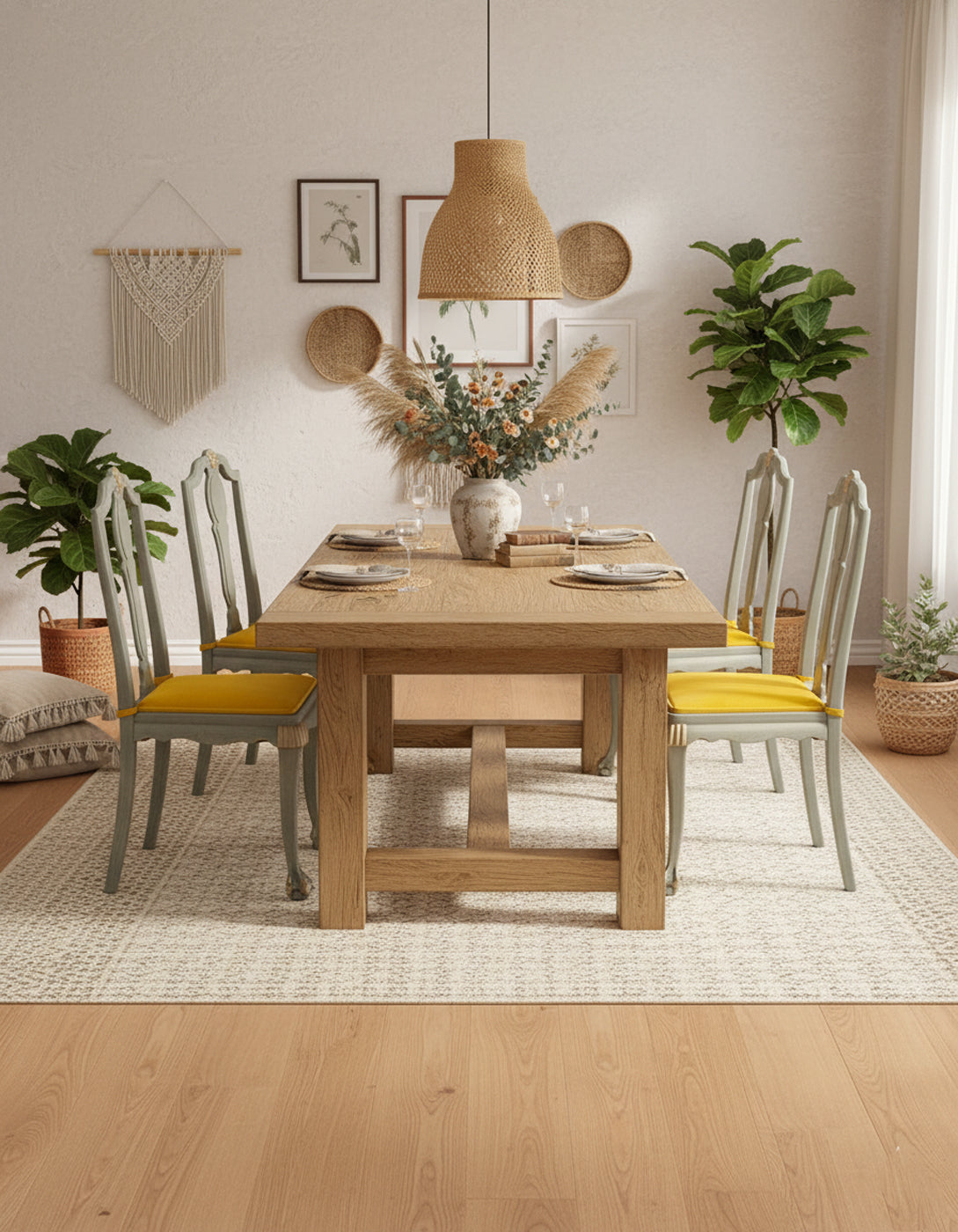 Set of antique Queen Anne chairs