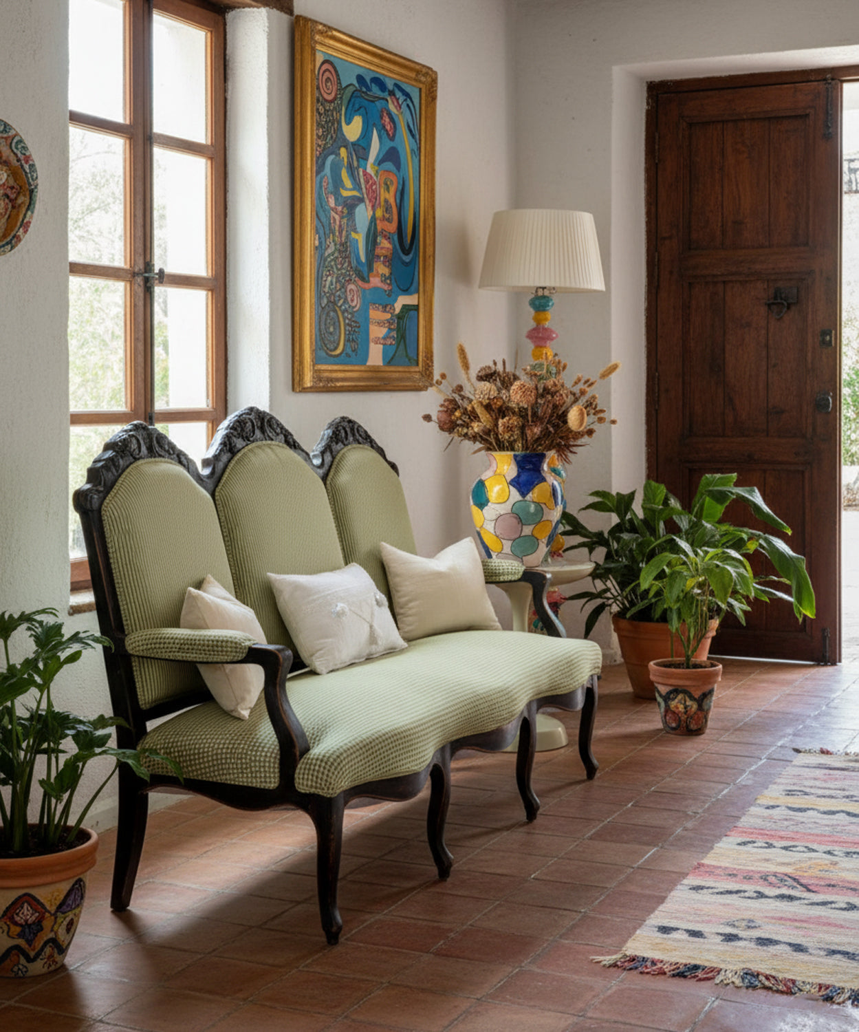 Sofá isabelino antiguo Elder