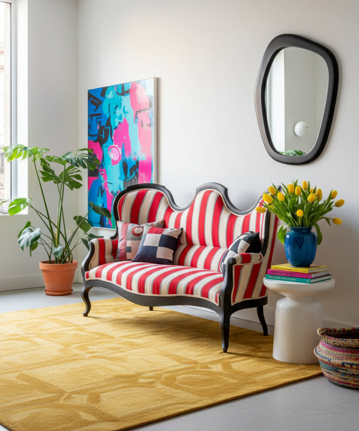 Sofá isabelino Rouge