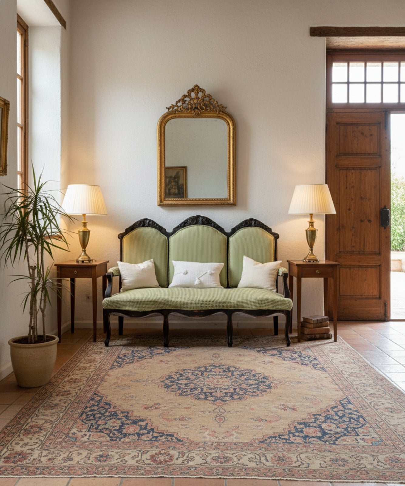 Sofá isabelino antiguo Elder