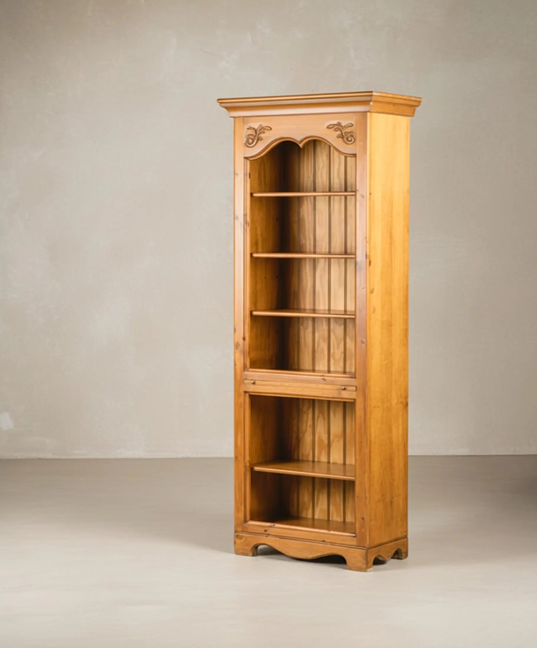 Librería Alta de Pino Macizo con Balda | Estilo Campestre