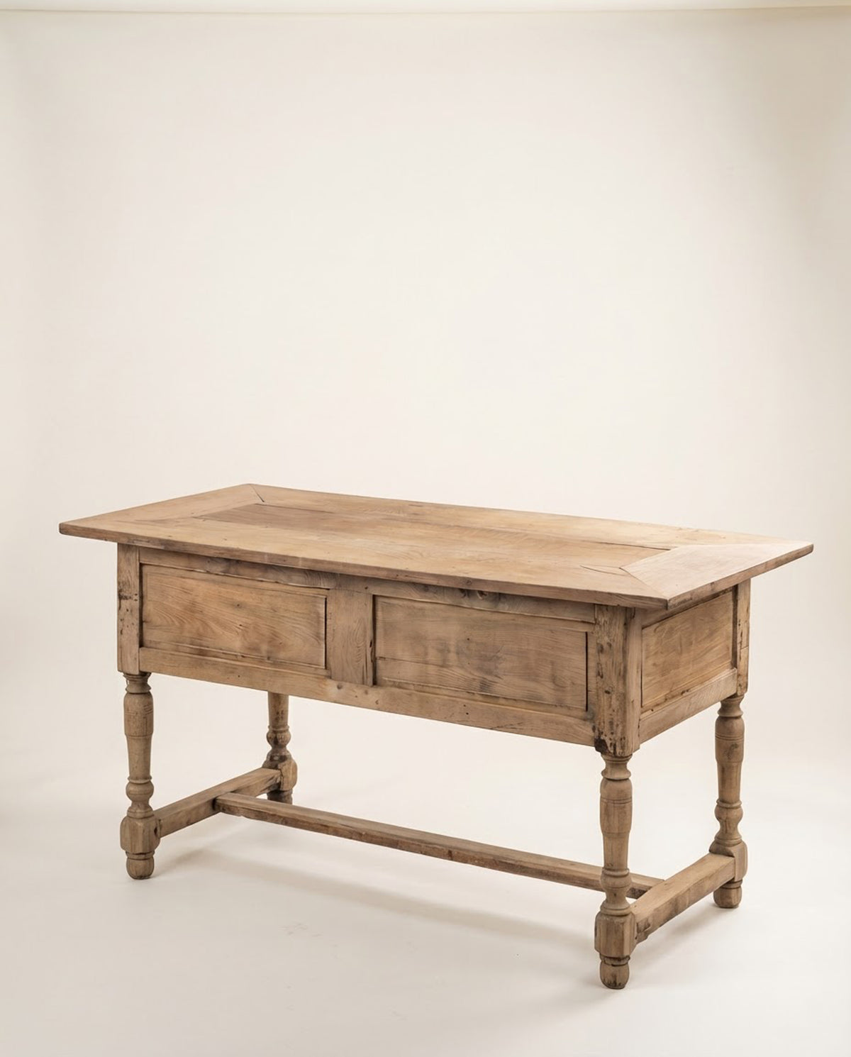 Escritorio Antiguo Francés de Roble Lavado | Estilo Luis XIII, Siglo XIX