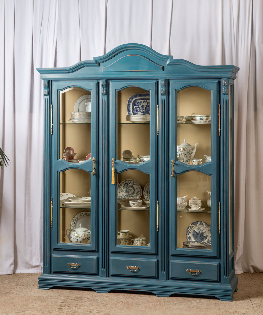 Lena antique French display cabinet