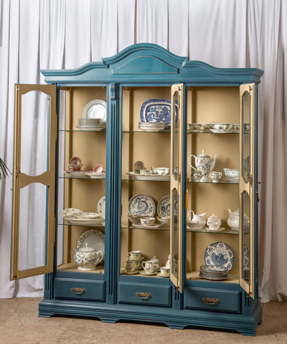 Lena antique French display cabinet