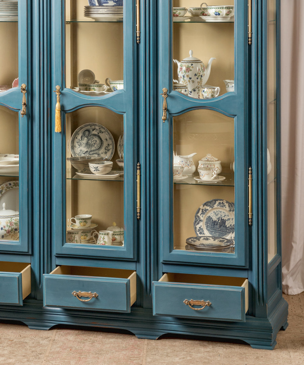 Lena antique French display cabinet