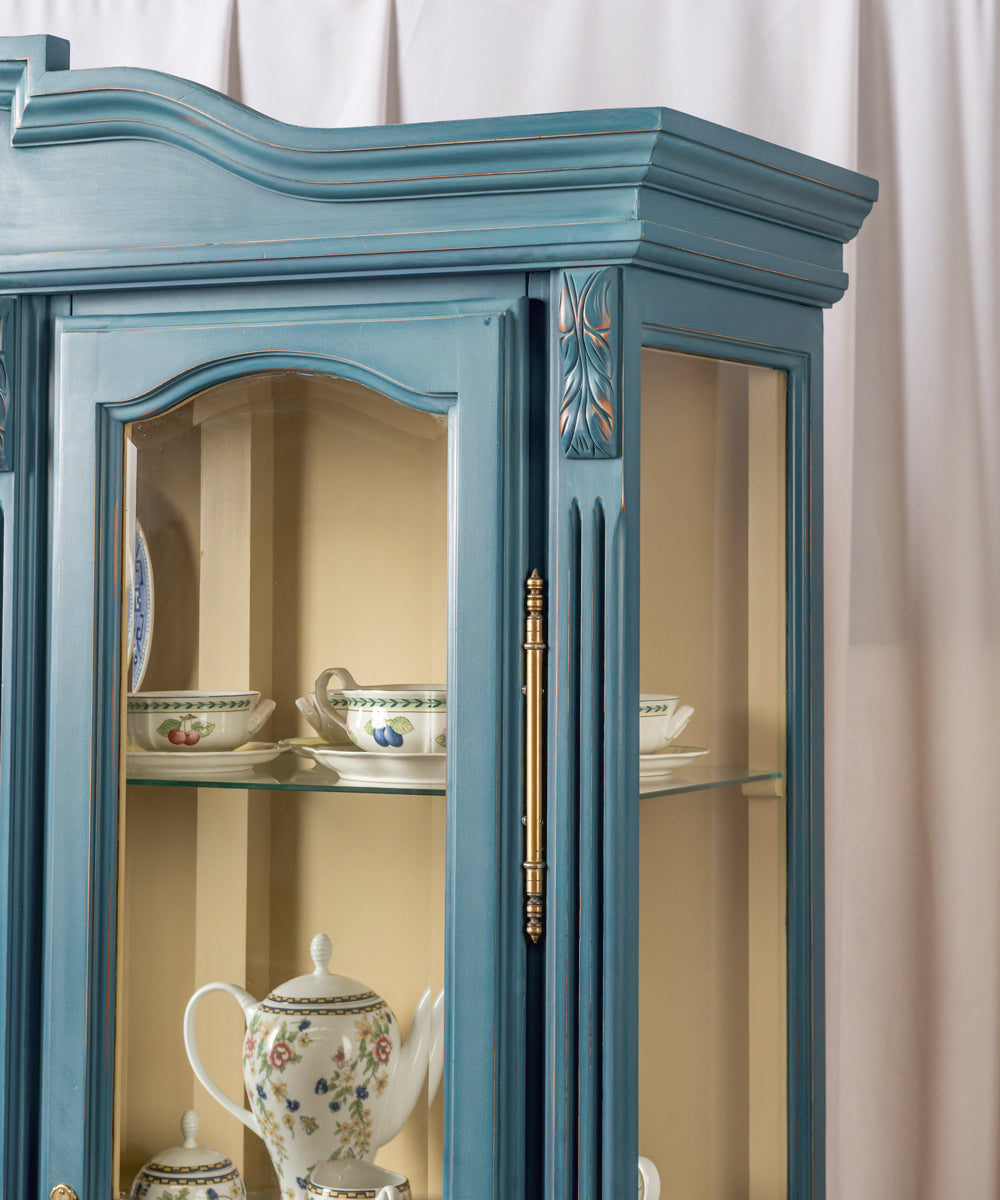 Lena antique French display cabinet