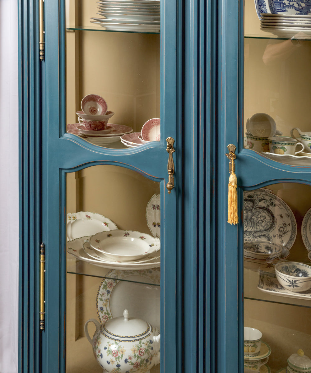 Lena antique French display cabinet