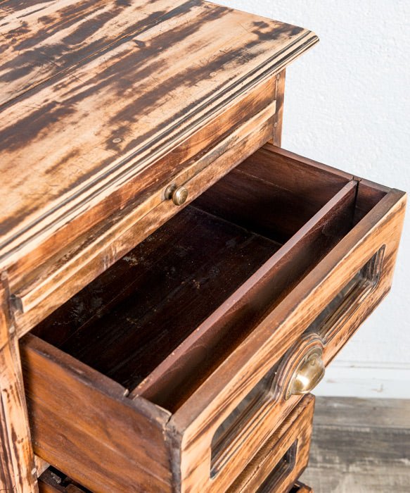Archivador antiguo de madera - Antique arte y decoracion