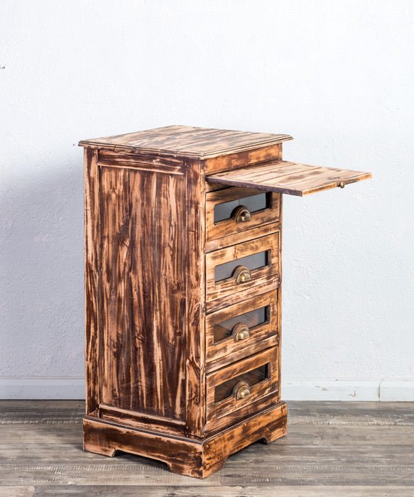Archivador antiguo de madera - Antique arte y decoracion