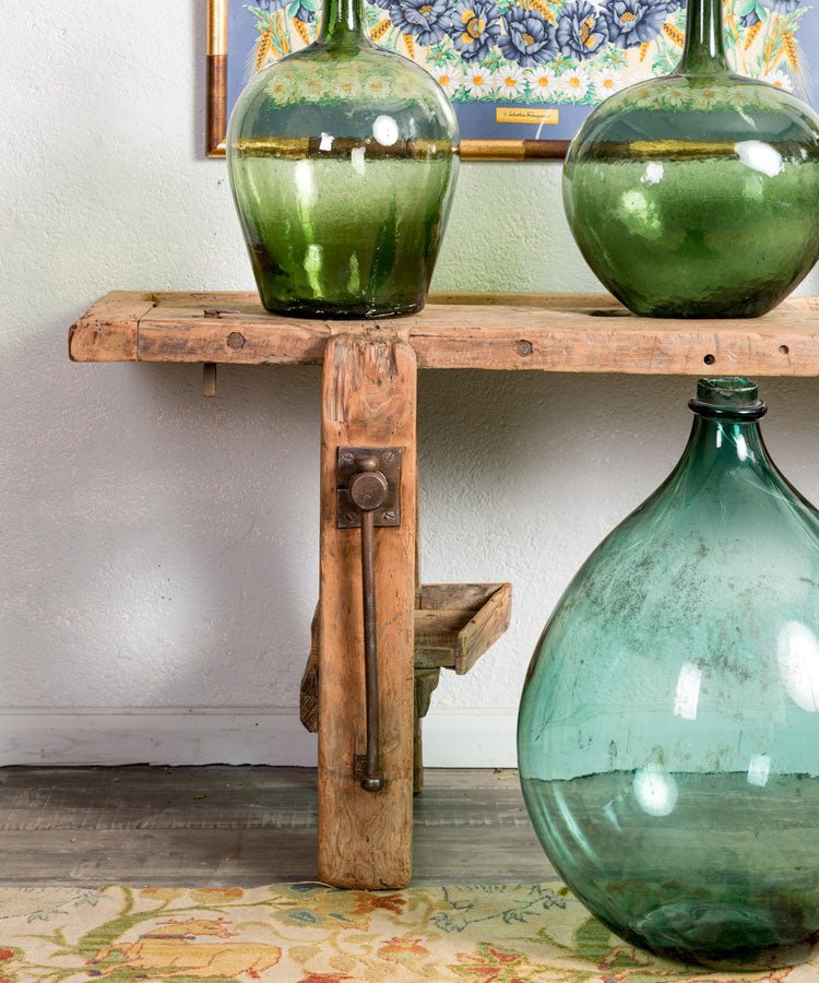 Banco antiguo de carpintería años 40 - Antique arte y decoracion