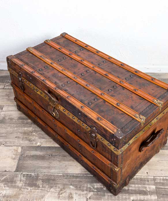 Baúl antiguo de viaje - Antique arte y decoracion