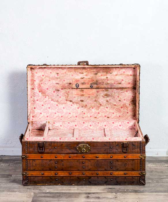 Baúl antiguo de viaje - Antique arte y decoracion