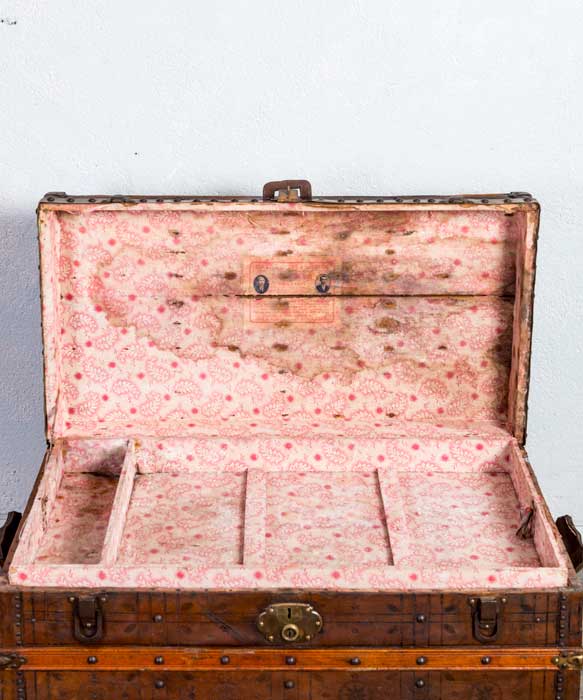 Baúl antiguo de viaje - Antique arte y decoracion